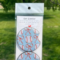 Car Coaster Baseball and Ribbons
