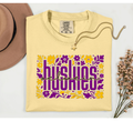 Oelwein Huskies Flowers Comfort Colors Butter T-Shirt