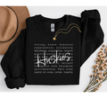 Huskies Typography Gildan Black Crewneck Sweatshirt