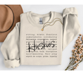 Huskies Typography Gildan Sand Crewneck Sweatshirt