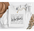 Huskies Typography Gildan White Crewneck Sweatshirt